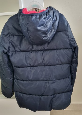 Benetton Fermuarlı Kapüşonlu Çocuk Kı Montu - Görsel 6