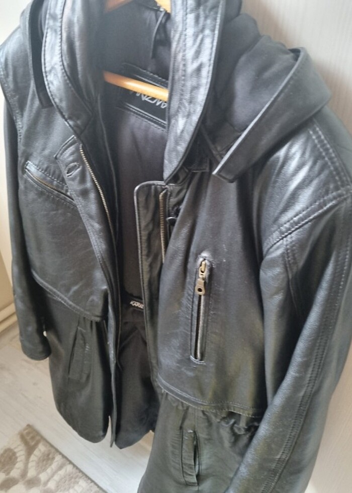 Kadın deri kaban - Görsel 3