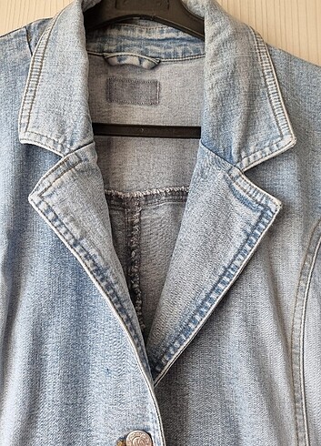 Kadın kot ceket - Görsel 4