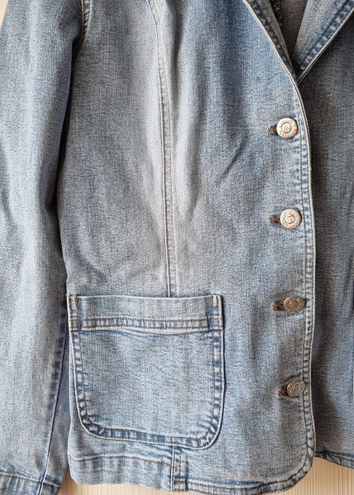 Kadın kot ceket - Görsel 3