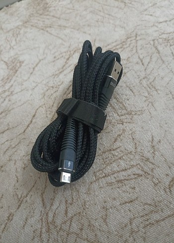 3 metre Mikro USB Telefon Şarj Kablosu sıfır ürün - Görsel 2