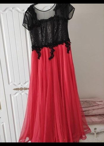 Nar çiçeği Abiye Elbise - Görsel 2