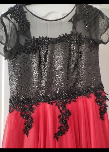 Nar çiçeği Abiye Elbise - Görsel 4