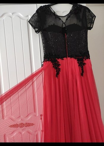 Nar çiçeği Abiye Elbise - Görsel 3