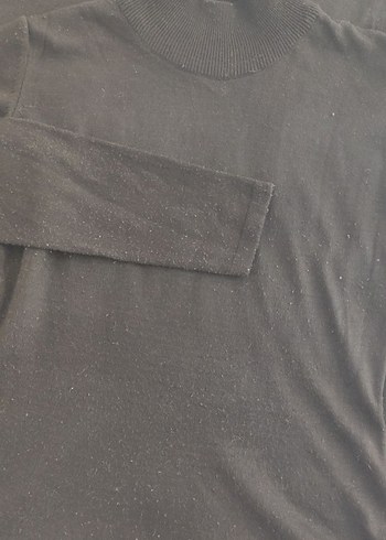 Siyah Uzun Kollu Dar Kesim Uzun Elbise - Görsel 2