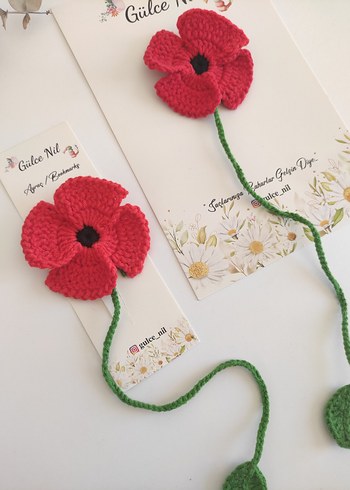 Gelincik Çiçeği kitap ayracı - Görsel 2