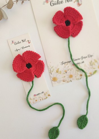 Gelincik Çiçeği kitap ayracı - Görsel 3