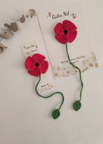 Gelincik Çiçeği kitap ayracı - Görsel 4