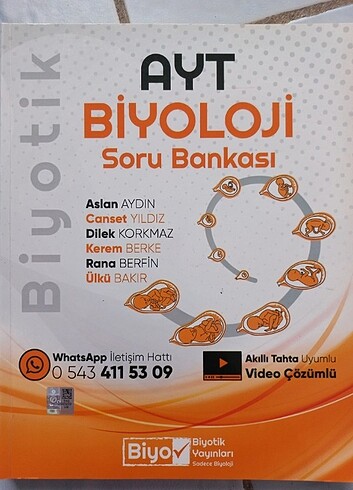 BİYOTİK YAYINLARI AYT BİYOLOJİ SORU BANKASI