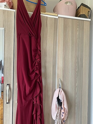 36 Beden Trendyolmilla bordo elbise