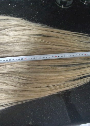 ombreli gerçek saç tül tepelik - Görsel 2