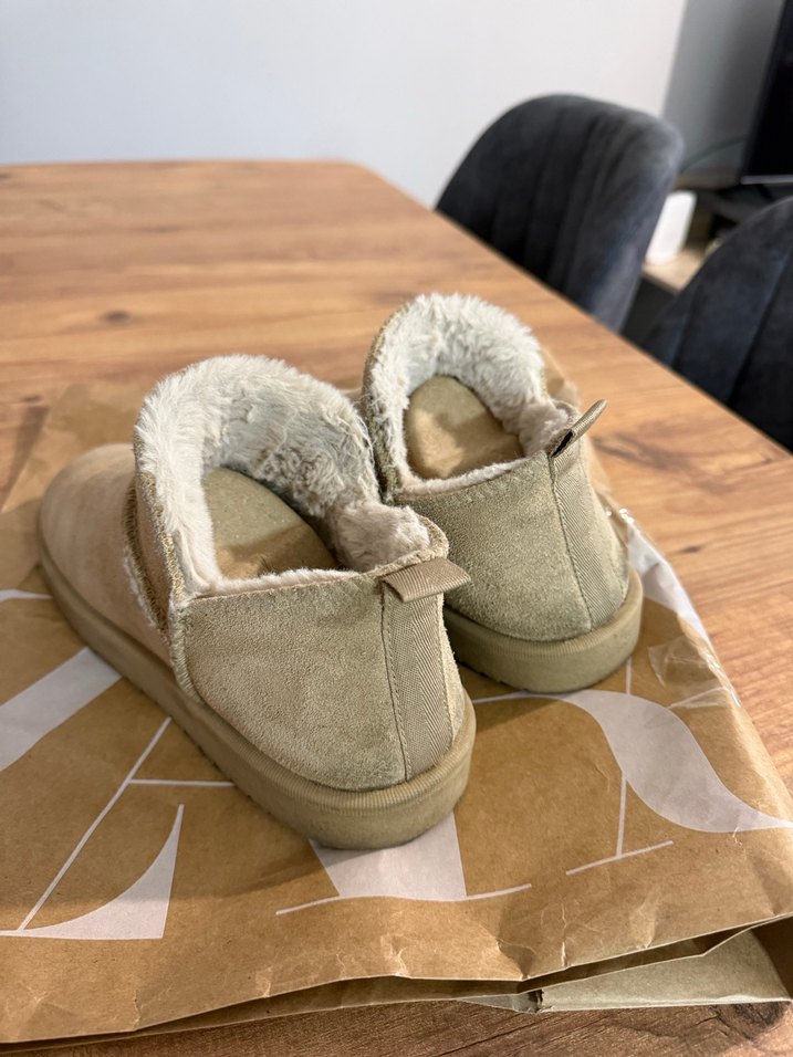 Bej Süet Kadın Dolgu Topuk Bot - Görsel 3