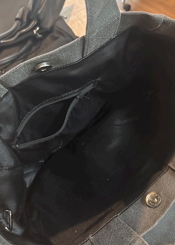 Gri Kadın Günlük Fermuarlı Çanta - Görsel 3