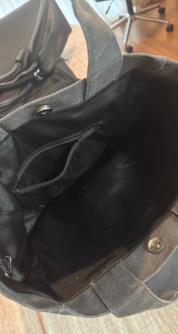 Gri Kadın Günlük Fermuarlı Çanta - Görsel 3