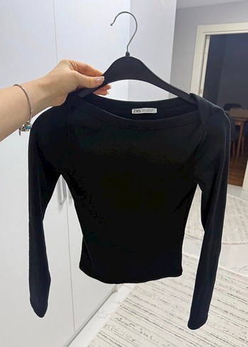 Siyah Kadın Uzun Kollu Basic Kazak - Görsel 2