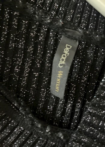 Kadın Siyah Boğazlı Triko Kazak - Görsel 2