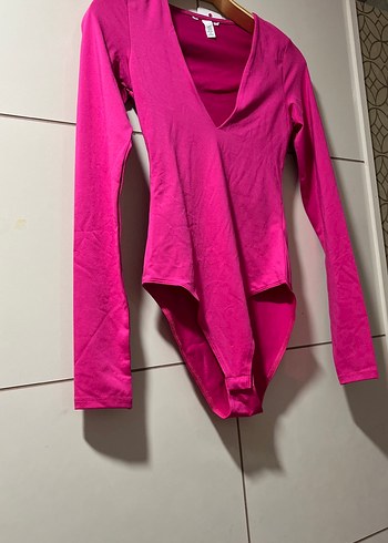 Pembe V Yaka Uzun Kollu Kadın Bluz - Görsel 2