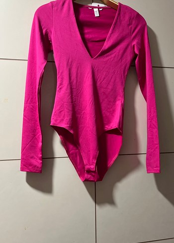 Pembe V Yaka Uzun Kollu Kadın Bluz - Görsel 3