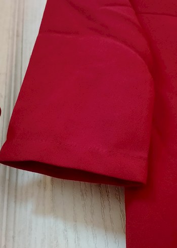 36 Beden bordo Renk Bordo Uzun Drape Detaylı tunik takım