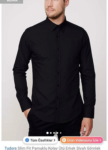 Diğer Siyah beyaz slim fit gömlek
