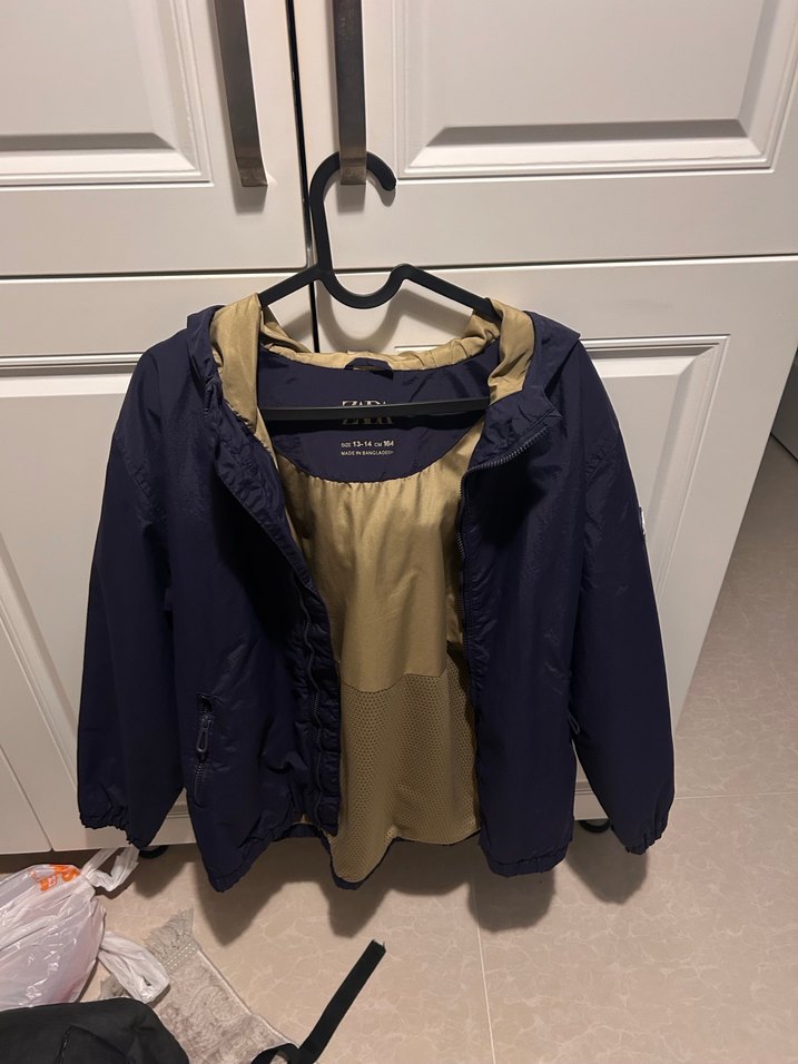 Erkek Çocuk Lacivert Fermuarlı Yağmurluk - Görsel 2