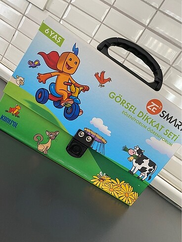 Görsel dikkat seti- çocuk oyuncak (10kitap +kontrol paneli