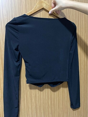 m Beden siyah Renk Siyah Pencere Crop