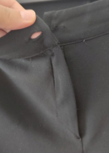 Diğer kadın kumaş pantolon siyah uzun