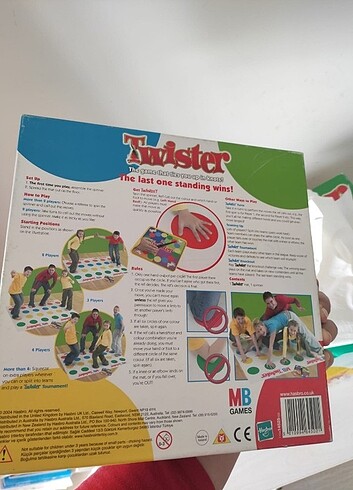  Beden Renk orijinal Hasbro marka Twister kutu oyunu