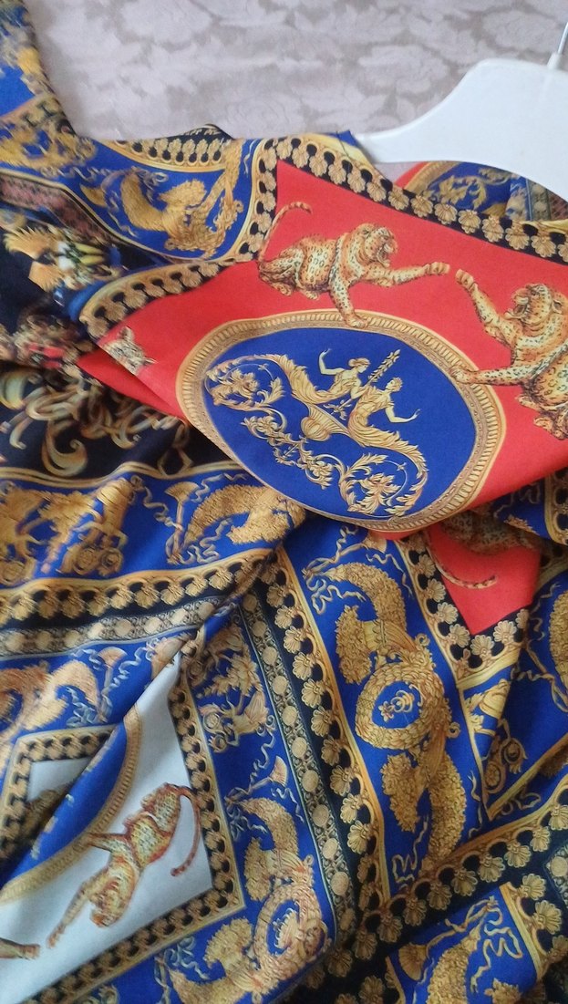 Zincir Detaylı Bohem Uzun Desenli Elbise - Görsel 5