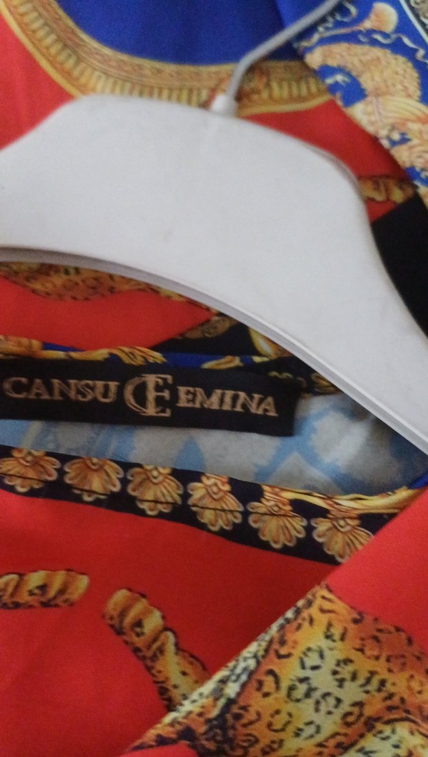 Zincir Detaylı Bohem Uzun Desenli Elbise - Görsel 3