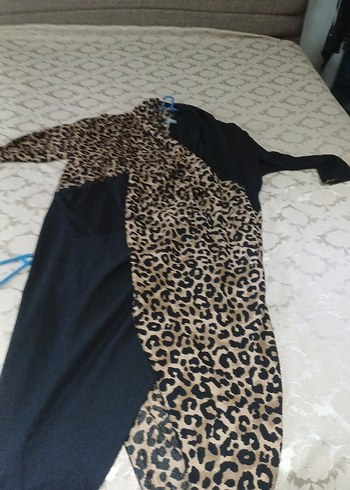 Leopar Desenli Uzun Hamile Tunik - Görsel 2