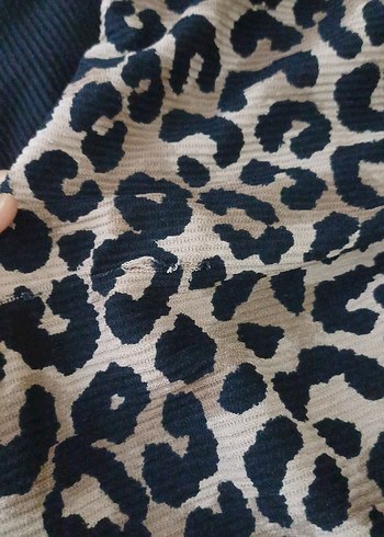 Leopar Desenli Uzun Hamile Tunik - Görsel 3