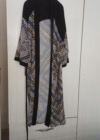 Kadın Bohem Desenli Uzun Kimono - Görsel 2