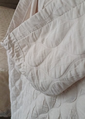 Bej Keten Düğmeli Midi Kadın Yelek - Görsel 7