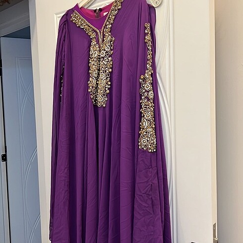 diğer Beden mor Renk Abaya astarlı