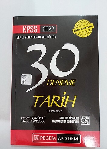PEGEM AKADEMİ TARİH DENEMESİ