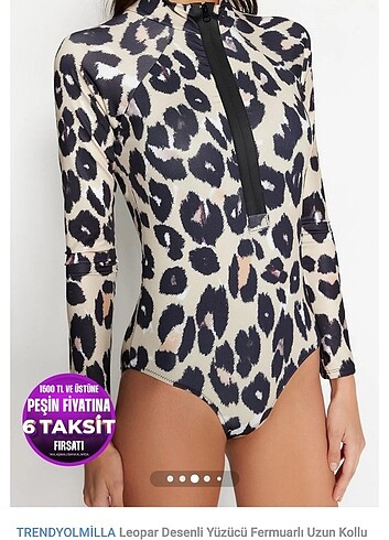 Trendyol & Milla Leopar desenli mayo