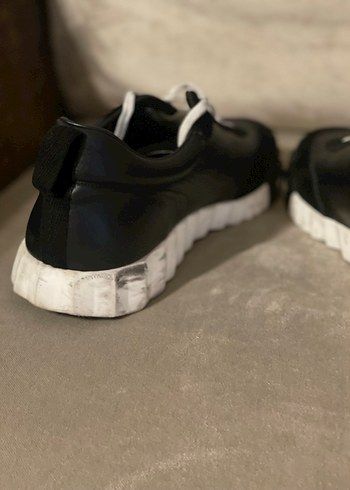 Hermes Siyah Bağcıklı casual ayakkabı hakiki deri - Görsel 6