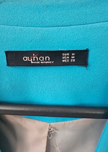 Düğmeli Mavi Kadın Blazer Ceket - Görsel 2