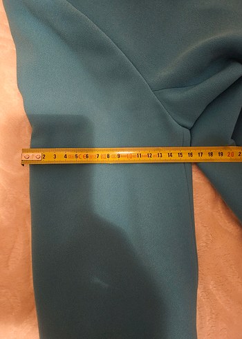 Düğmeli Mavi Kadın Blazer Ceket - Görsel 4