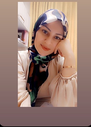 Kadın Çok Renkli la boutuque sura ipek esarp - Görsel 2