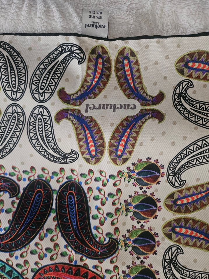 Boncuk İşlemeli Çok Renkli Bohem Kadın Carharel marka esarp - Görsel 2