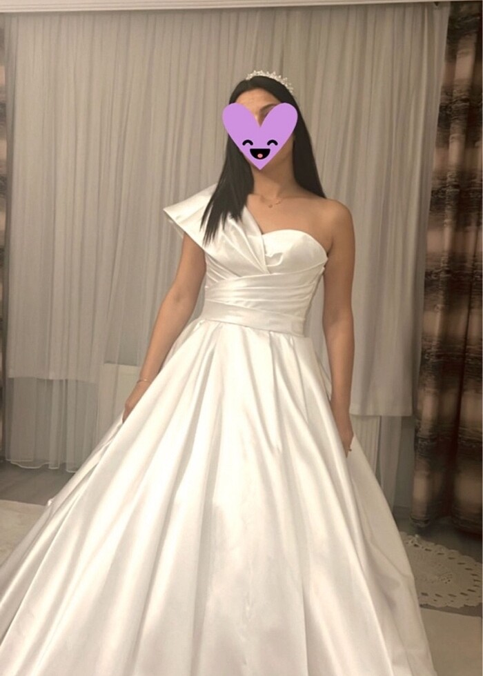 Saten gelinlik - Görsel 3