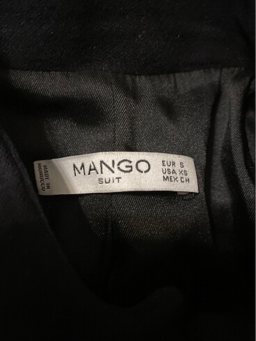 36 Beden lacivert Renk Mango düz kadife ceket