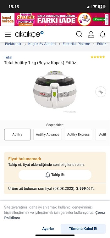 Tefal fritöz