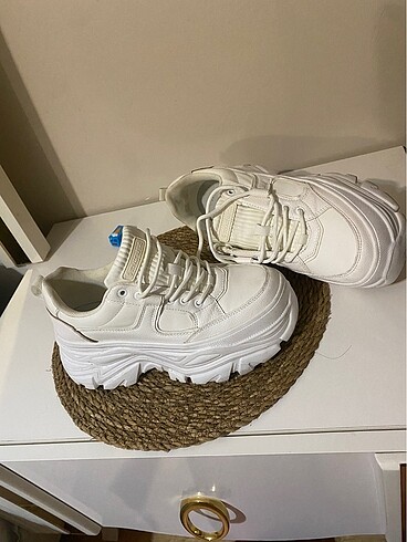 38 Beden beyaz Renk Platform sneaker