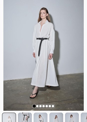Suud Collection Ekru Uzun Elbise