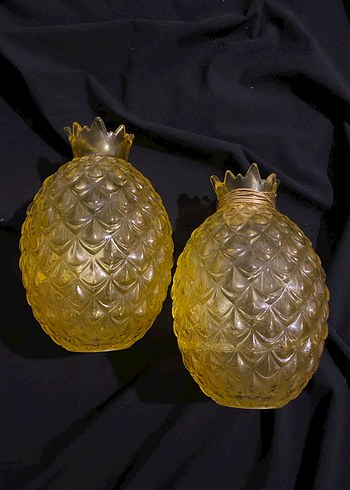 Parlak Altın Ananas Vazo - Görsel 5