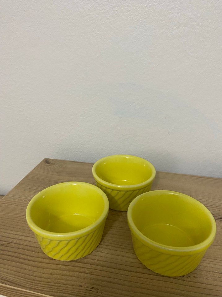 Sarı Seramik Mini Kase Seti - Görsel 2